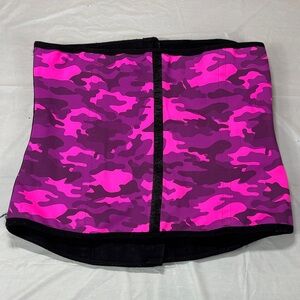ANN CHERY PINK/BLACK CAMO WAIST TRAINER SIZE 36